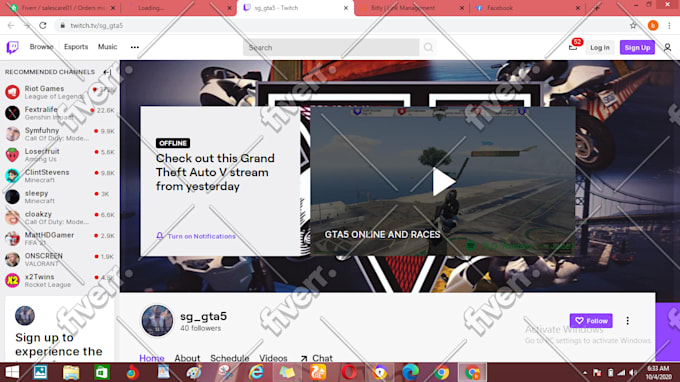 Advertise your twitch channel, twitch stream to gain active view and
